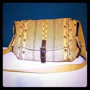Fossil Canvas Paisley Crossbody Bag